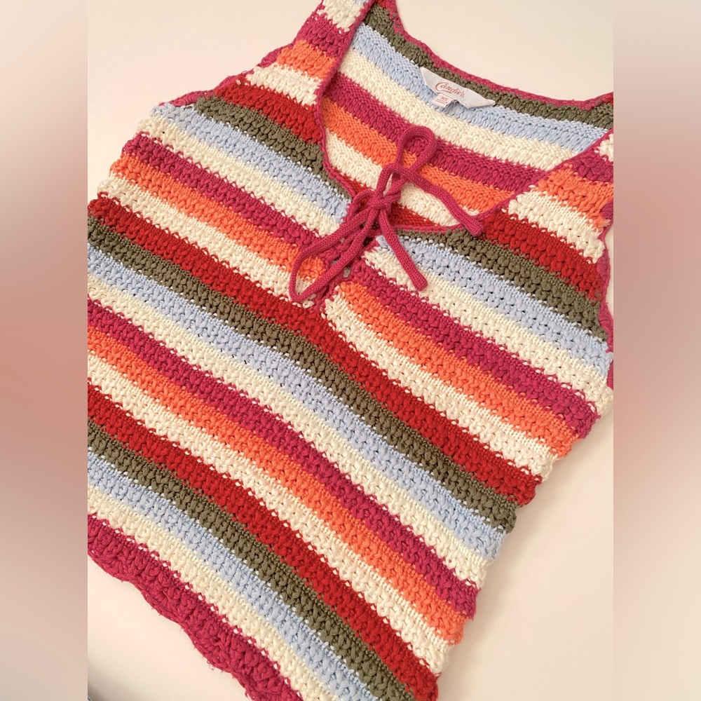Candies knit/crochet top